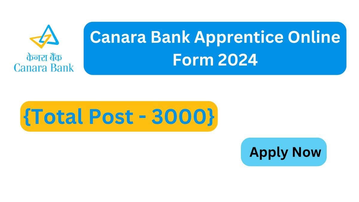 Canara Bank Apprentice Online Form 2024-min